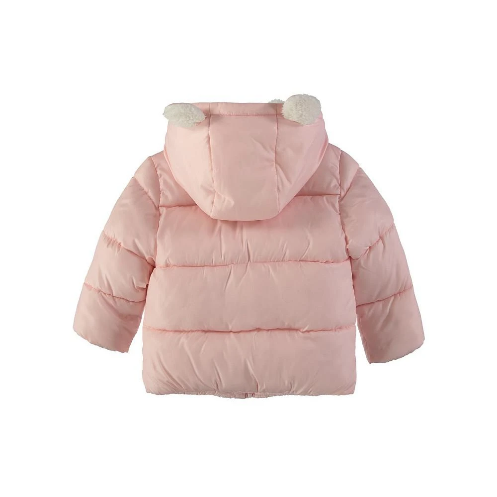 商品S Rothschild & CO|Rothschild Baby Girls Sherpa Hooded Animal Puffer Jacket,价格¥227,第2张图片详细描述