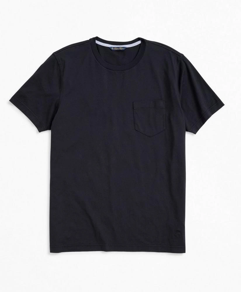 Washed Supima® Cotton Pocket Crewneck T-Shirt