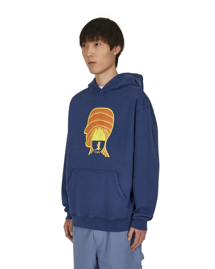 Tongue Demon Hooded Sweatshirt Blue商品第3张图片规格展示