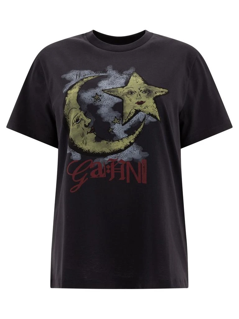 商品Ganni|Ganni Graphic Printed Crewneck T-Shirt,价格¥619,第1张图片