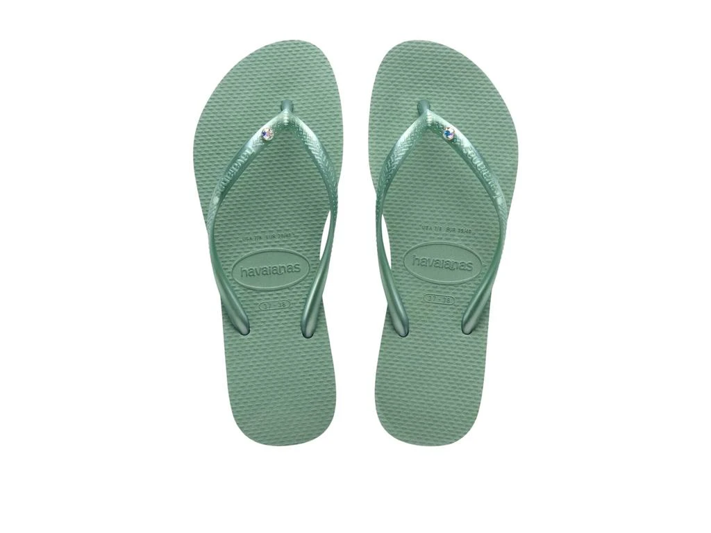 商品Havaianas|Slim Crystal SW II Flip Flop Sandal (Toddler/Little Kid/Big Kid),价格¥168,第2张图片详细描述