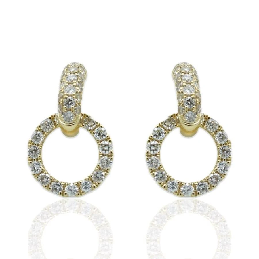 商品Tresorra|Tresorra 18K Yellow Gold Diamond Earrings - 15.5mm,价格¥7834,第1张图片