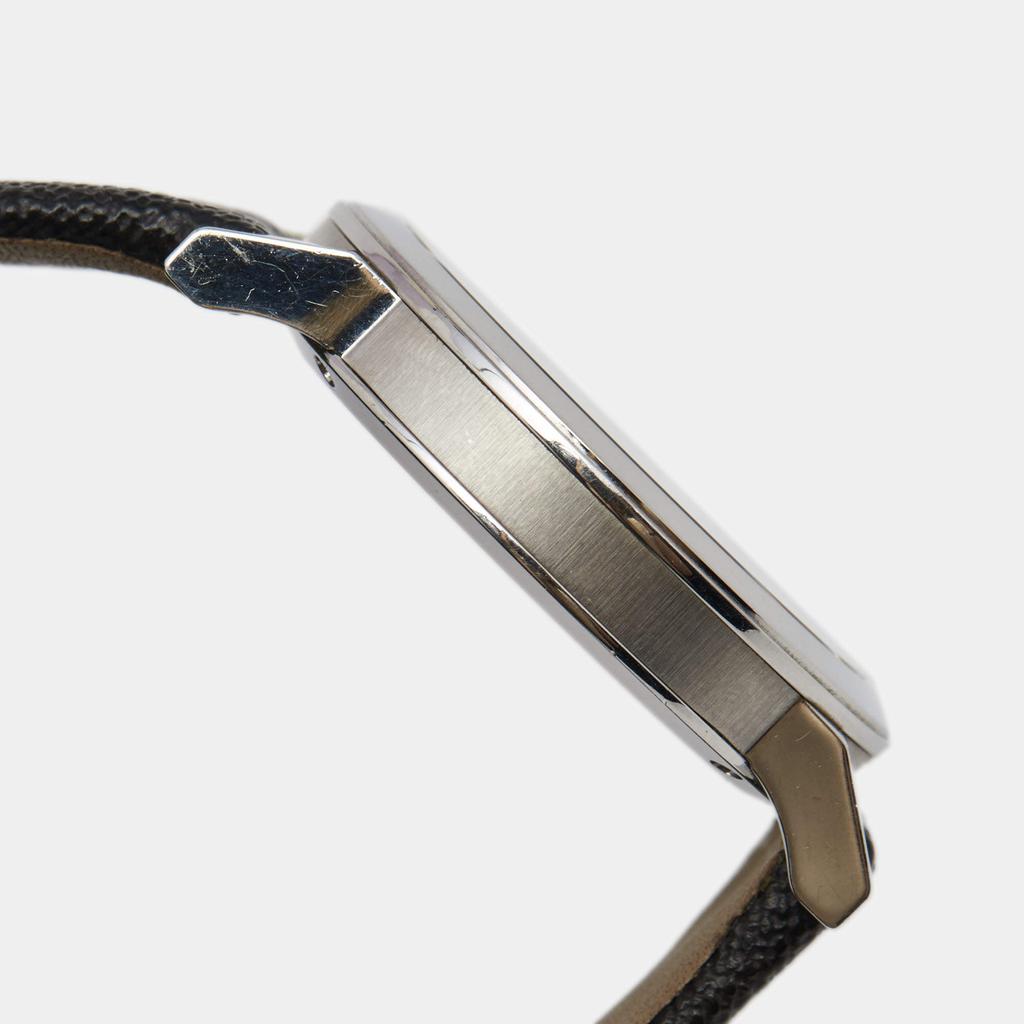 Burberry Grey Stainless Steel Leather Heritage BU9024 Men's Wristwatch 38 mm商品第8张图片规格展示