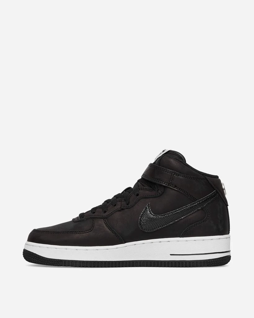 商品NIKE|Stüssy Air Force 1 Mid Sneakers Black,价格¥651,第3张图片详细描述