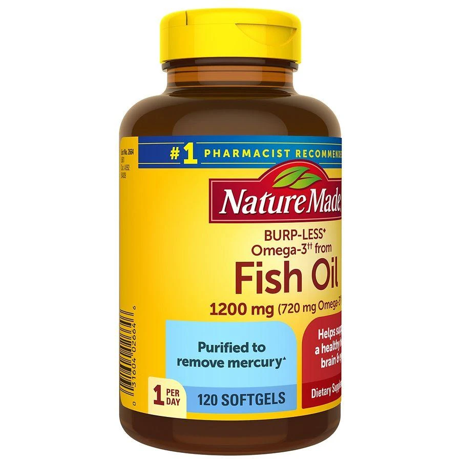 商品Nature Made|Fish Oil 1200 mg Softgels,价格¥292,第5张图片详细描述