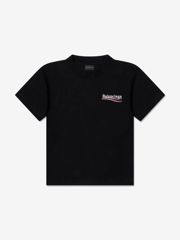 商品Balenciaga|Kids Political Logo T-Shirt,价格¥1648,第1张图片