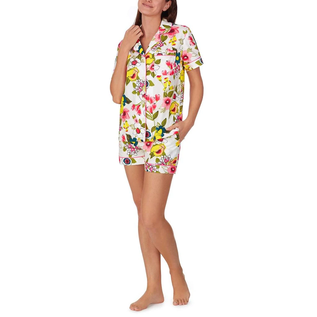 商品Bedhead PJs|Trina Turk x Bedhead Short Sleeve Shorty Set,价格¥731,第1张图片