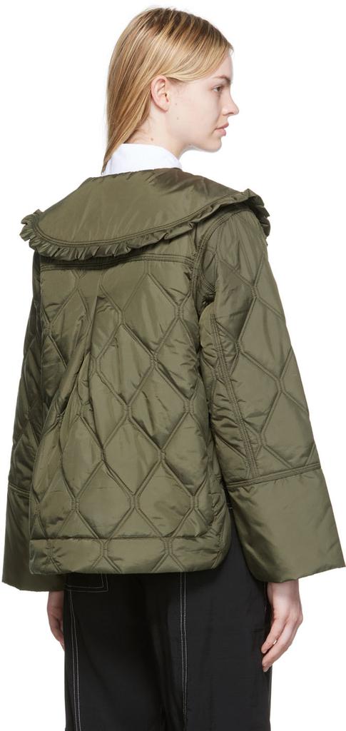 Khaki Quilted Jacket商品第3张图片规格展示