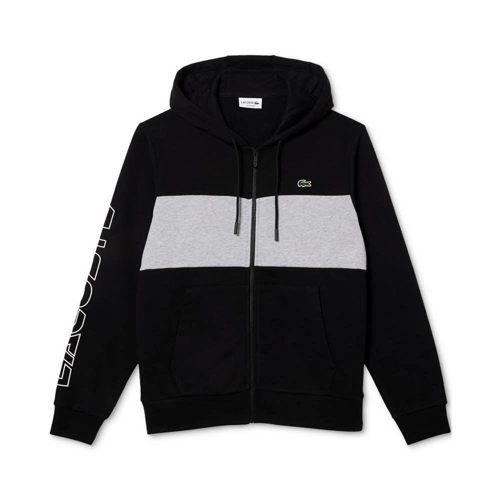 商品Lacoste|Men's Classic Fit Colorblocked Zip-Front Hooded Sweatshirt,价格¥707,第1张图片