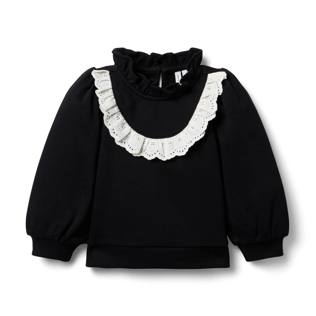 商品Janie and Jack|Eyelet Trim Sweatshirt (Toddler/Little Kid/Big Kid),价格¥316,第1张图片