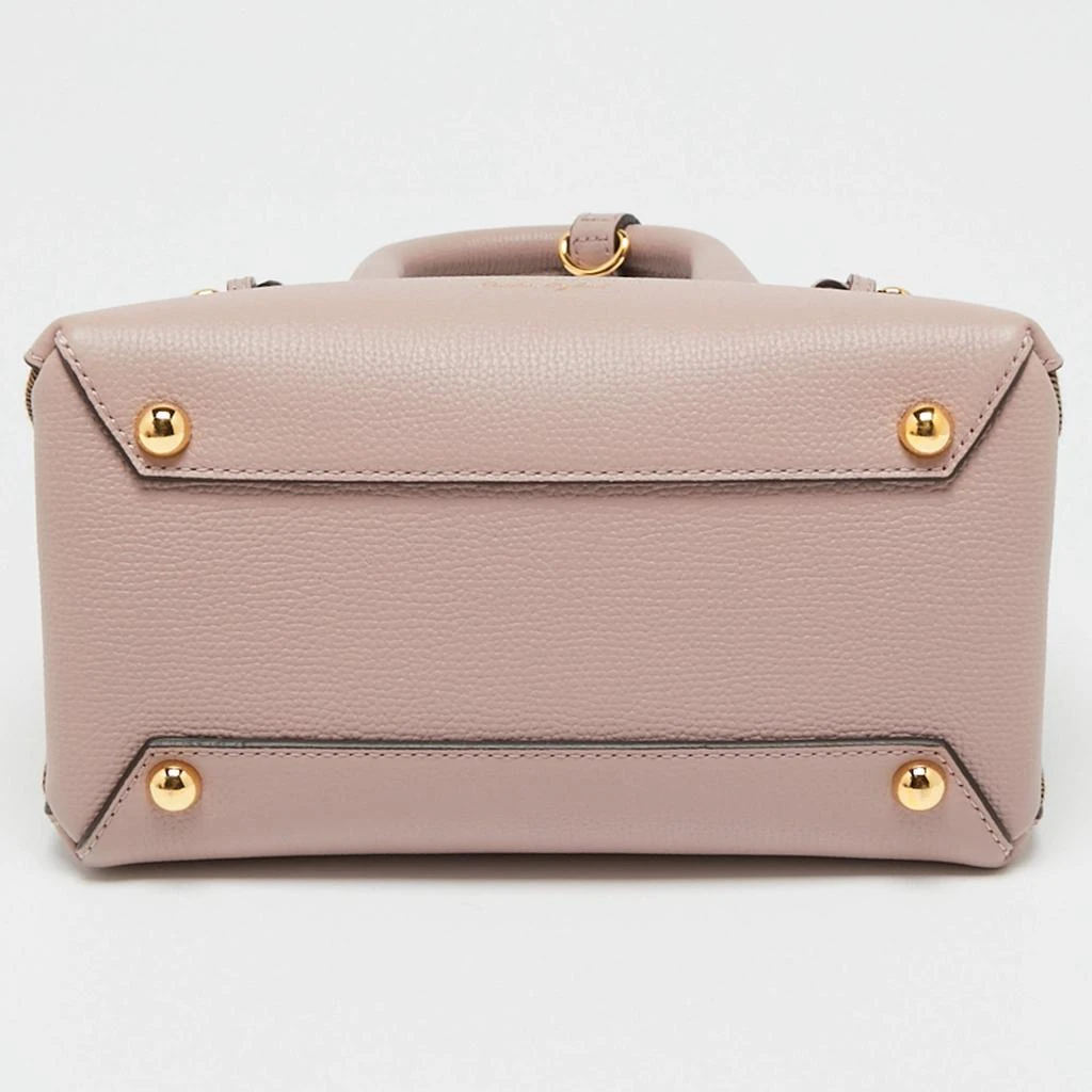 Burberry Lilac/Beige Leather and House Check Canvas Baby Banner Tote 商品