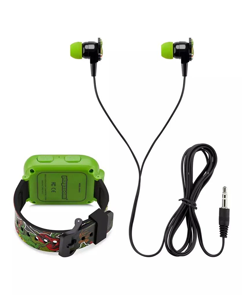 商品Playzoom|Kid's Green Dinosaur Rockstar Silicone Strap Touchscreen Smart Watch 42mm with Earbuds Gift Set,价格¥150,第2张图片详细描述