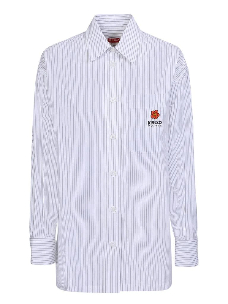 商品Kenzo|Kenzo Logo Embroidered Buttoned Shirt,价格¥1735,第1张图片