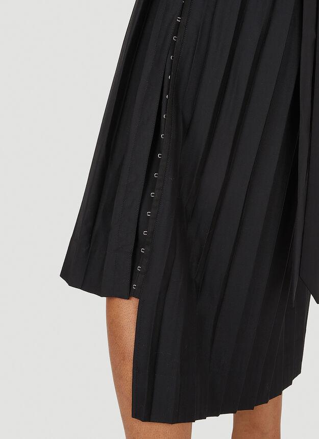 Pleated Apron Skirt in Black商品第5张图片规格展示