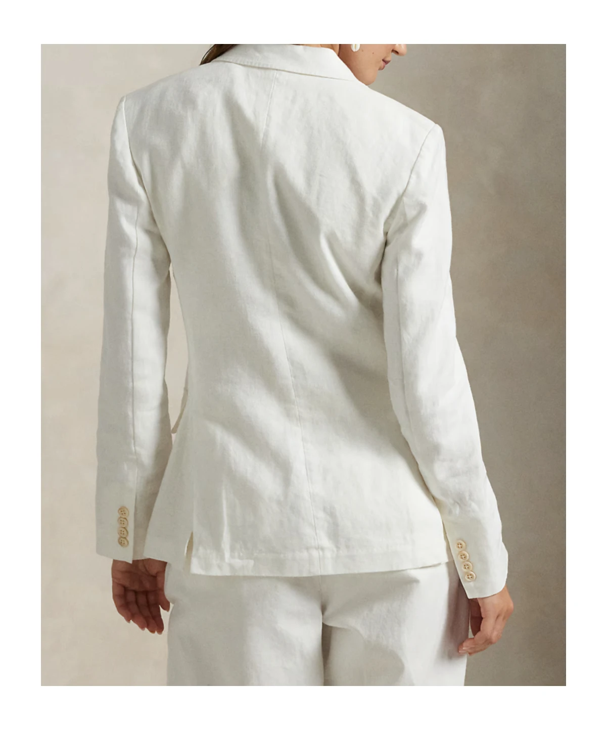 商品【商品预售7天】 Ralph Lauren|Ralph Lauren �女士西服 211965036001 白色,价格¥2744,第4张图片详细描述