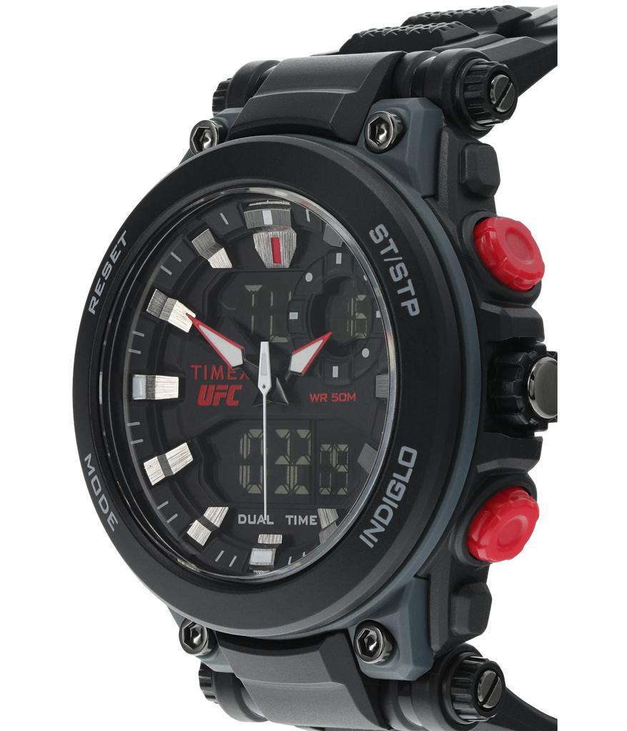 商品Timex|50 mm UFC Impact Analog-Digital Dial Black Resin Strap Watch,价格¥627,第4张图片详细描述
