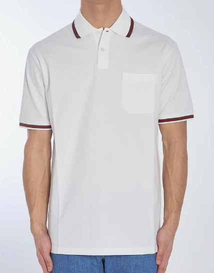 Gucci 男士POLO衫 795174XJG5C9733 白色 商品