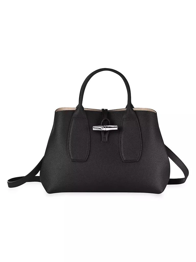 商品Longchamp|Roseau Medium Tote with Strap,价格¥3736,第1张图片