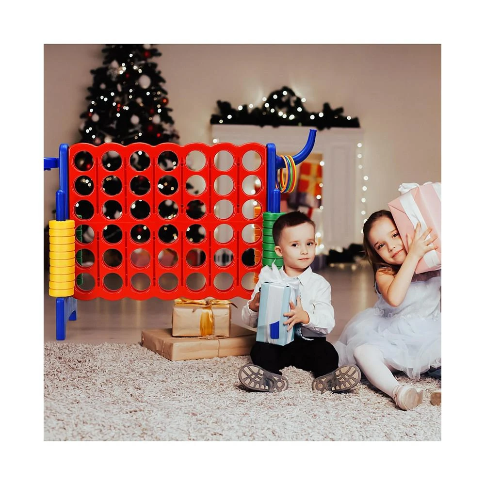商品Costway|4-in-A Row Giant Game Set w/Basketball Hoop for Family,价格¥670,第2张图片详细描述