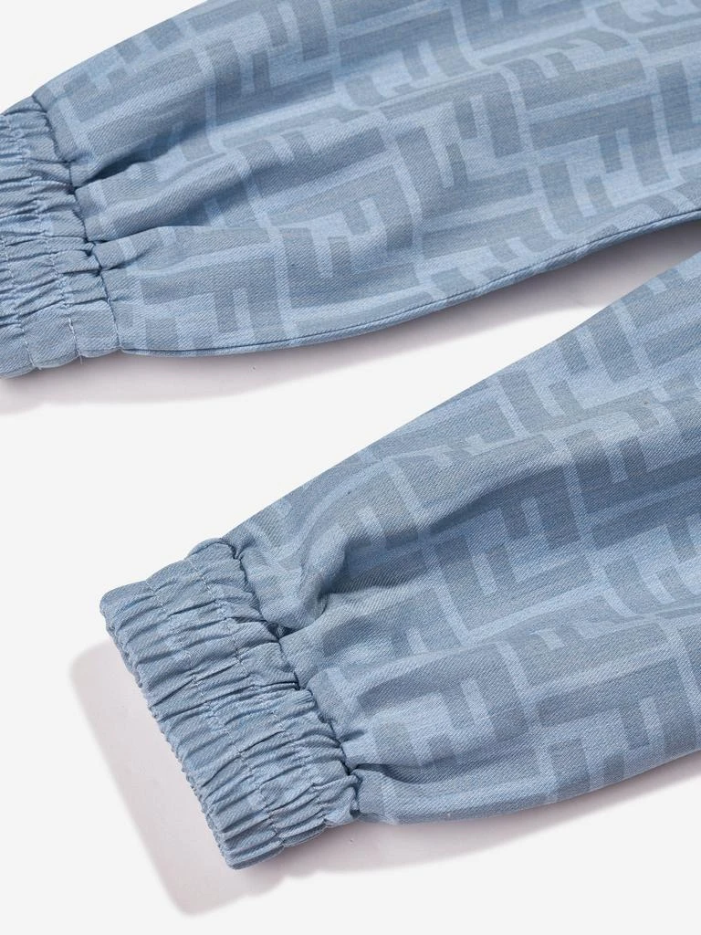 商品Fendi|Fendi Baby Boys Chambray FF Logo Trousers in Blue,价格¥3388,第3张图片详细描述