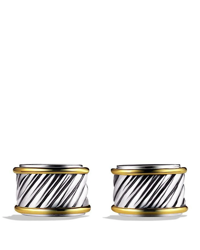 商品David Yurman|David Yurman Cable Cigar Band Cufflinks with Gold,价格¥5050,第2张图片详细描述