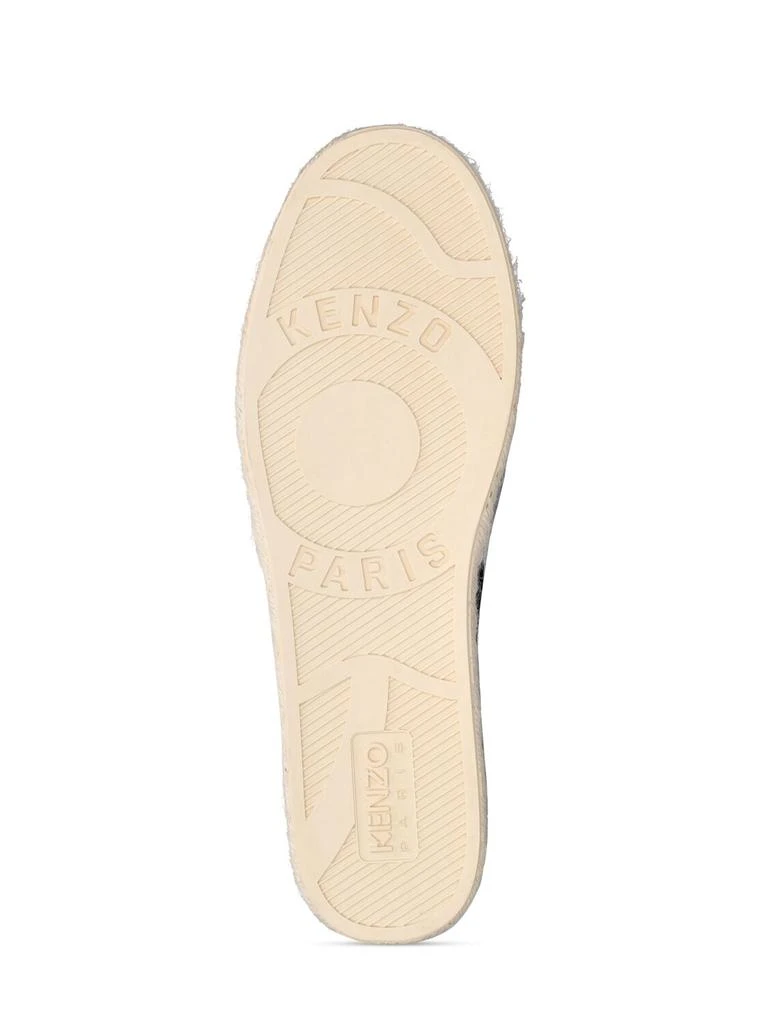 商品Kenzo|Boke Logo Cotton Canvas Espadrilles,价格¥815,第4张图片详细描述