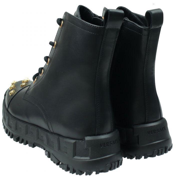 商品Versace|Black Medusa Stud Boots,价格¥1657,第6张图片详细描述