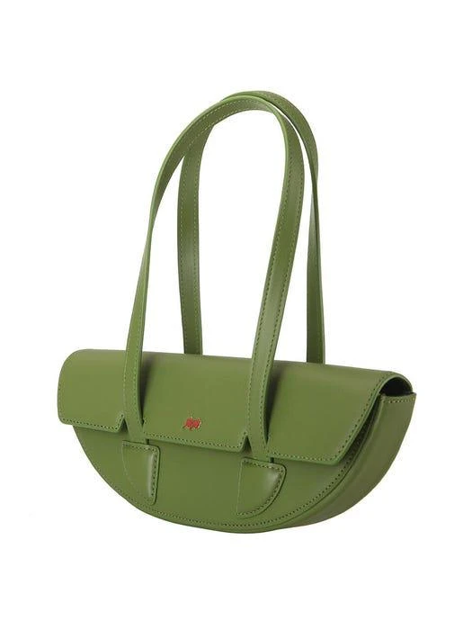 商品yieyie|Y04 Riri Halfmoon Shoulder Bag Green Tea,价格¥1647,第2张图片详细描述