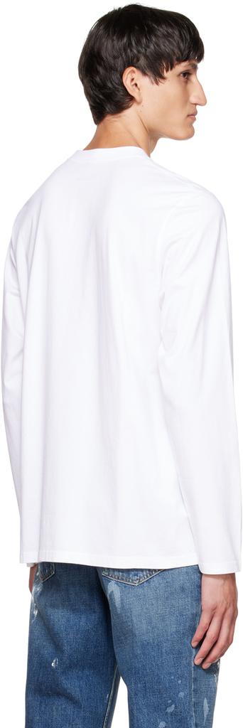 White Classic Long Sleeve T-Shirt商品第3张图片规格展示