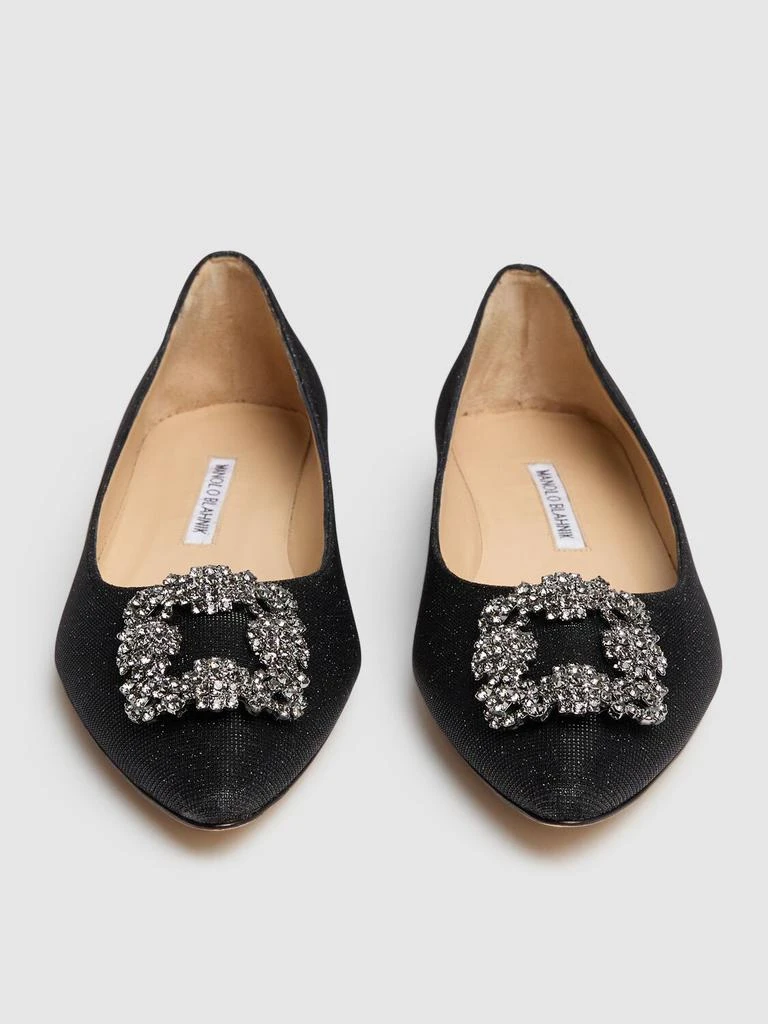 商品Manolo Blahnik|10mm Hangisi Lurex Flats,价格¥8997,第2张图片详细描述