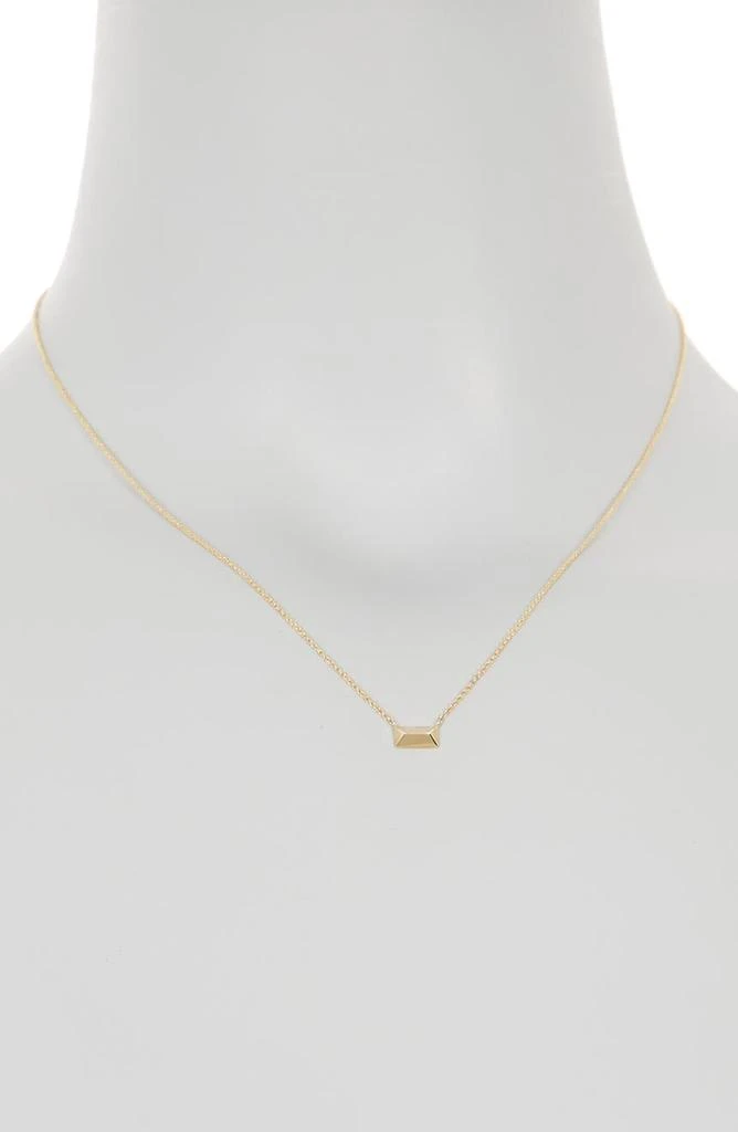 商品Bony Levy|14K Yellow Gold 3D Rectangle Pendant Necklace,价格¥1645,第2张图片详细描述