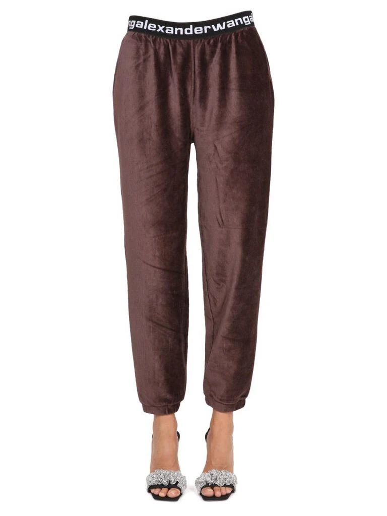 商品Alexander Wang|T by alexander wang women's brown other materials joggers,价格¥2475,第2张图片详细描述