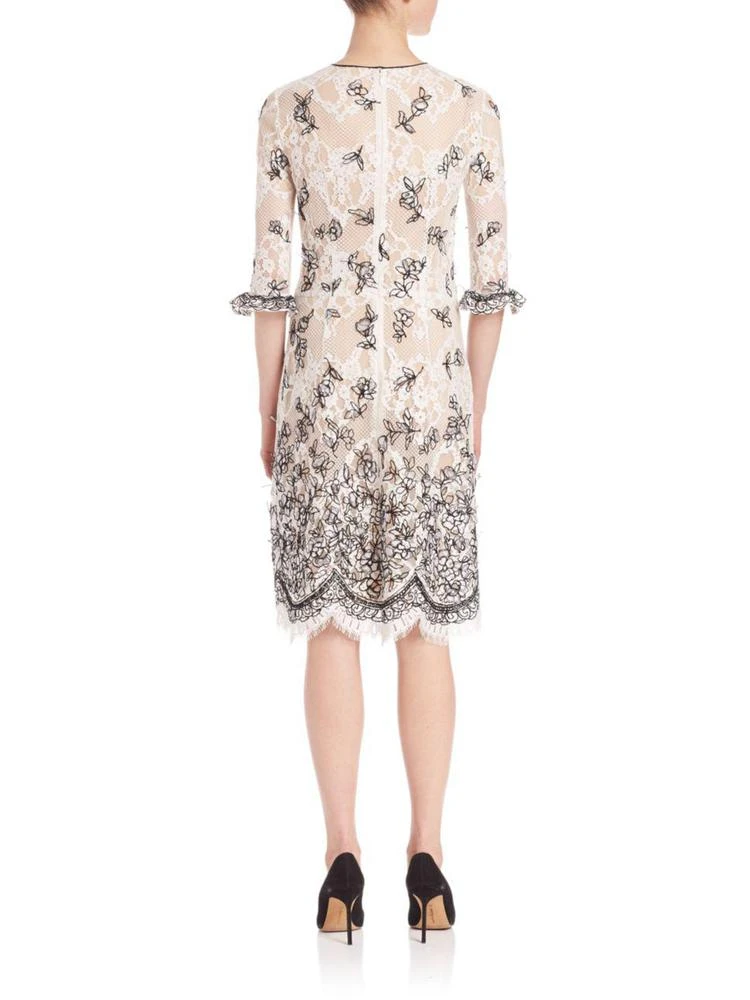 商品Oscar de la Renta|Embroidered Lace Cocktail Dress,价格¥13368,第2张图片详细描述