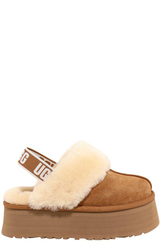 UGG Shearling Platform Slingback Slippers商品第1张图片规格展示