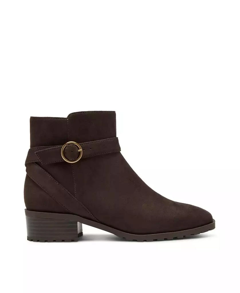 商品Anne Klein|Women's Charlton Buckle Detail Casual Booties,价格¥192,第2张图片详细描述