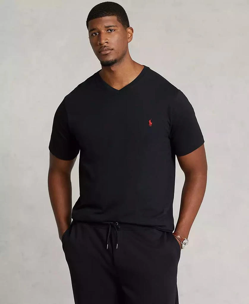 商品Ralph Lauren|Men's Big & Tall Classic Fit V-Neck T-Shirt,价格¥448,第1张图片