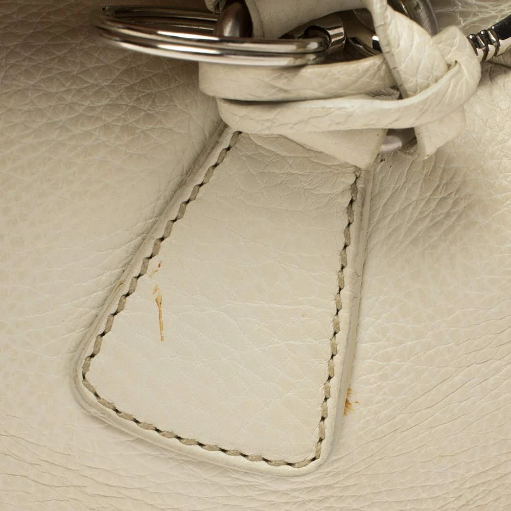 Prada White Vitello Daino Leather Balletto Bag 商品