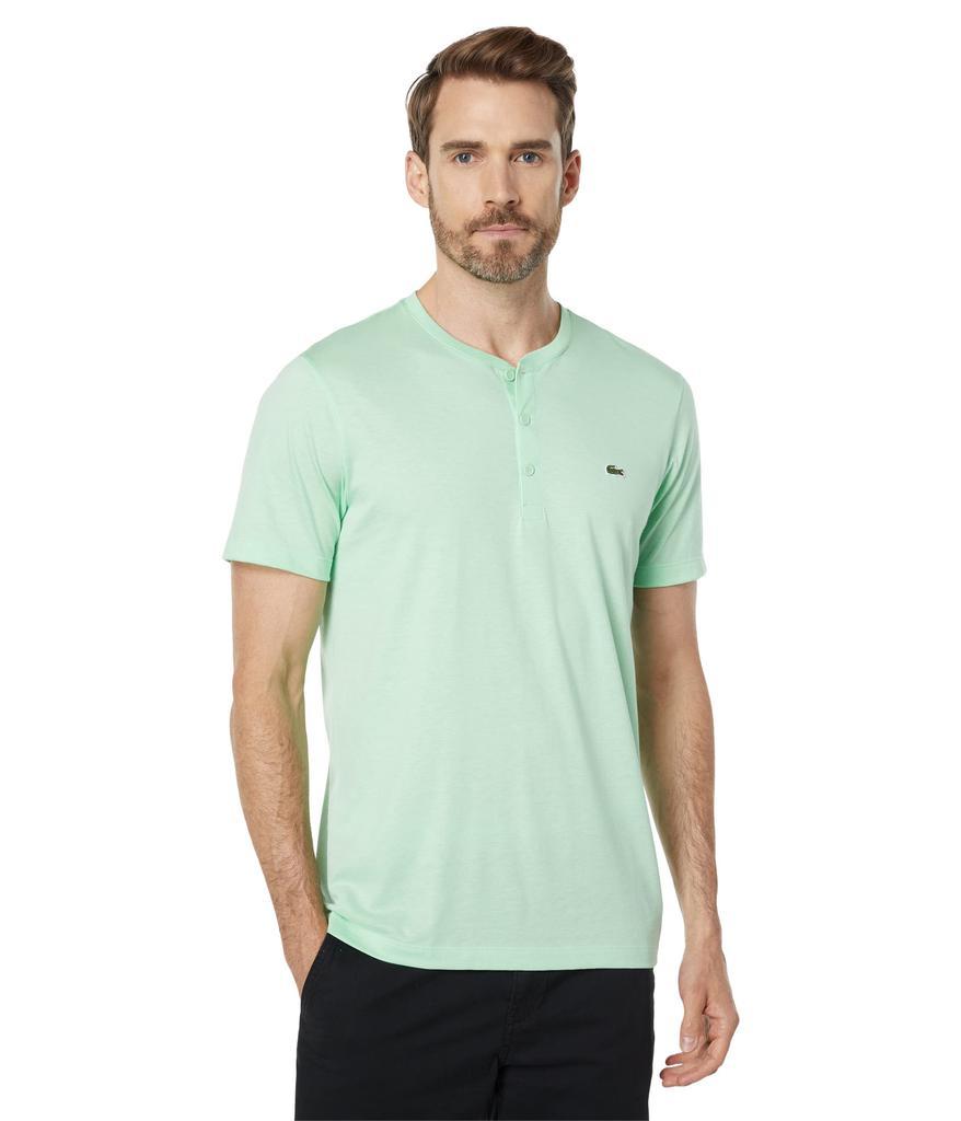 商品Lacoste|Pima Henley 常规版短袖,价格¥276-¥438,第1张图片