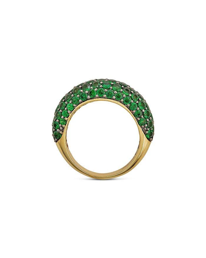 商品Piranesi|18K Yellow Gold Small Dome Ring with Green Tsavorite Garnet,价格¥34486,第2张图片详细描述