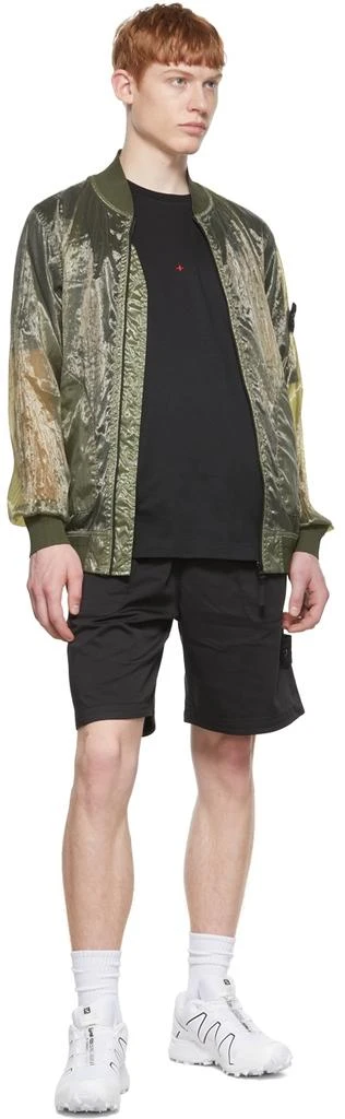 商品Stone Island|Khaki Nylon Bomber Jacket,价格¥3507,第5张图片详细描述