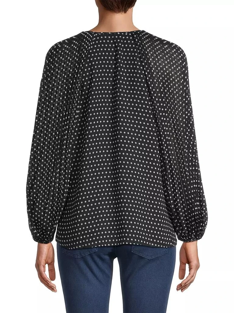 商品UNGARO|Marina Dot Chiffon Blouse,价格¥1670,第5张图片详细描述
