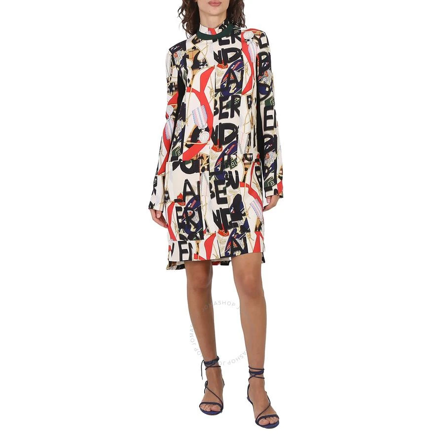 商品Burberry|Graffiti Archive Silk and Wool Dress,价格¥2003,第2张图片详细描述