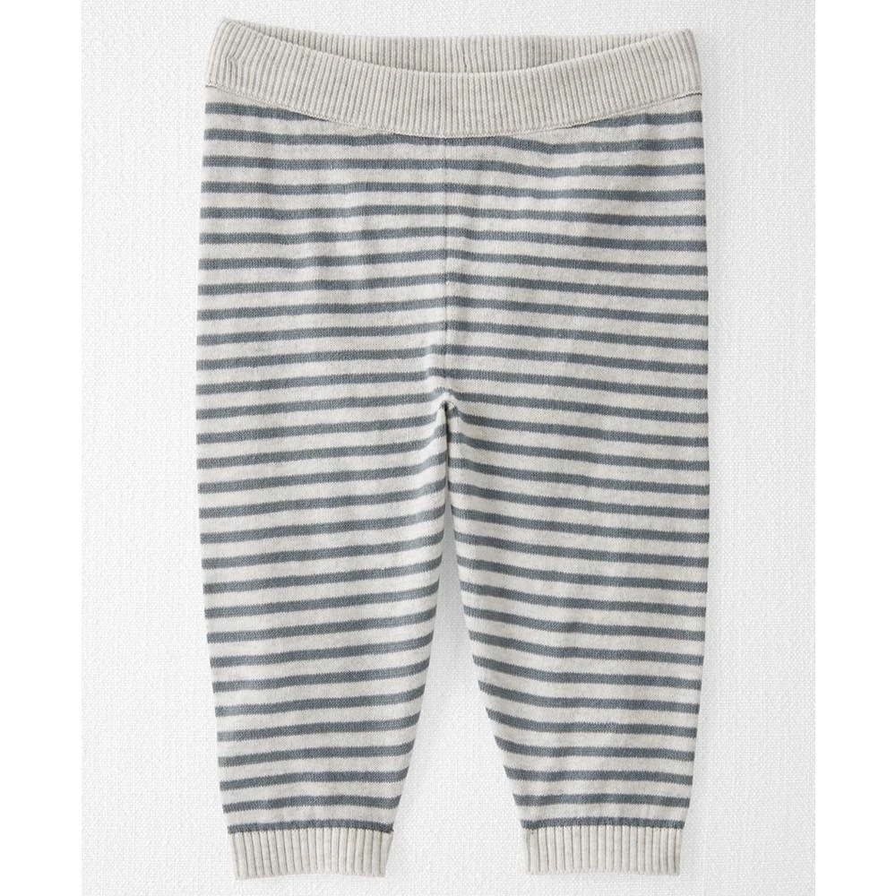 商品Carter's|Baby Boys or Baby Girls 2-Pc. Striped Organic Cotton Sweater Knit Top & Bottom Set,价格¥227,第2张图片详细描述