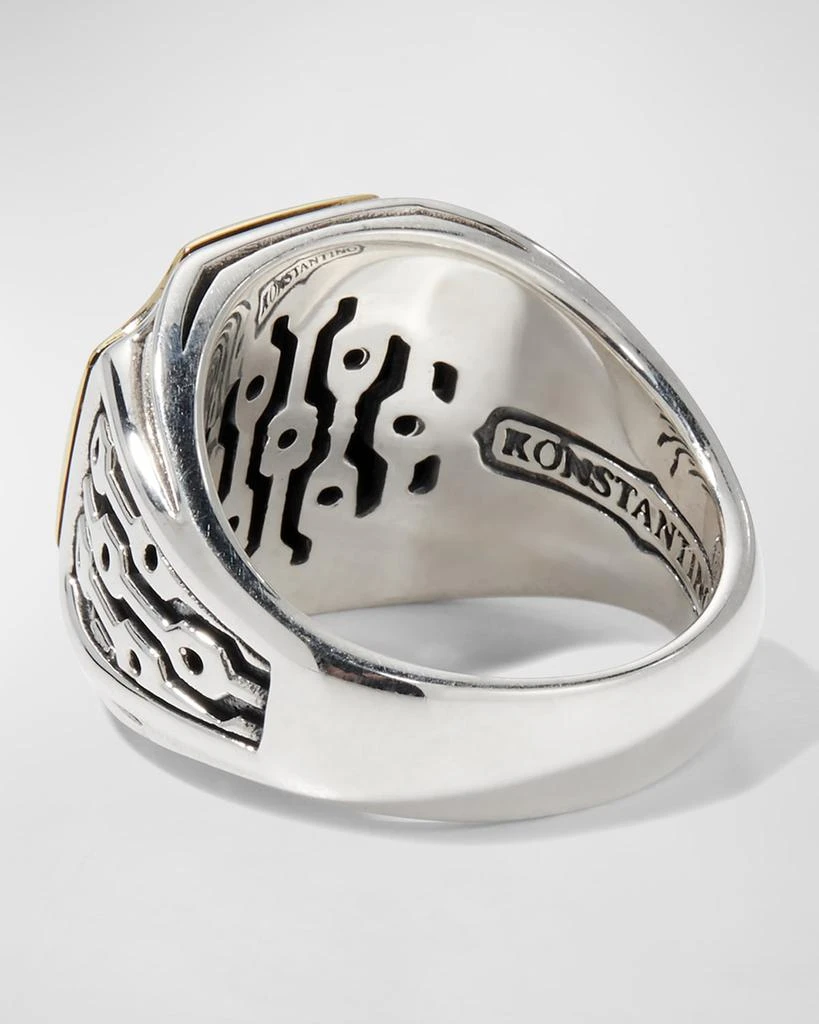 商品Konstantino|Men's Black Onyx Signet Ring,价格¥4594,第4张图片详细描述