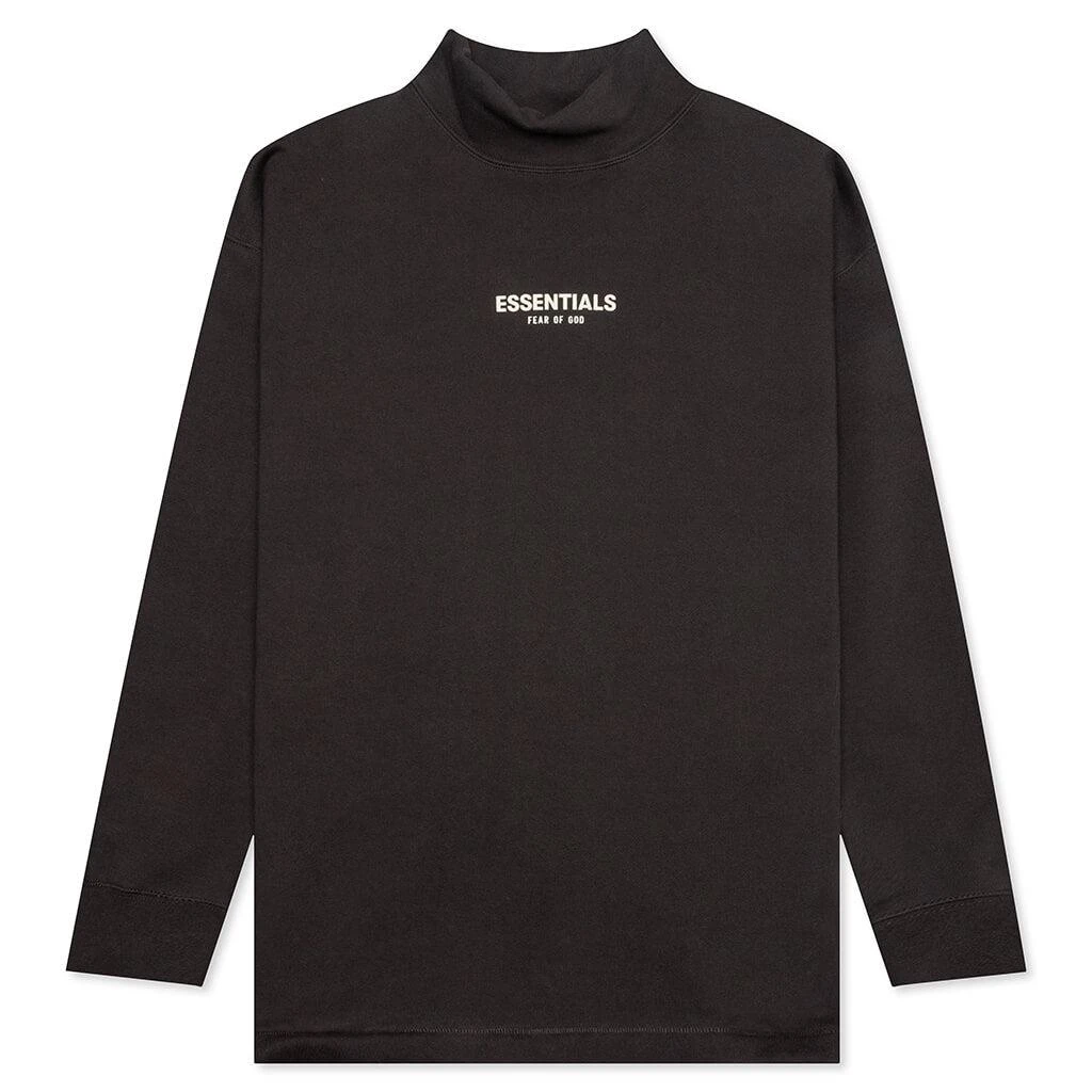 商品Essentials|Fear of God Essentials Relaxed Mockneck - Iron,价格¥341,第1张图片