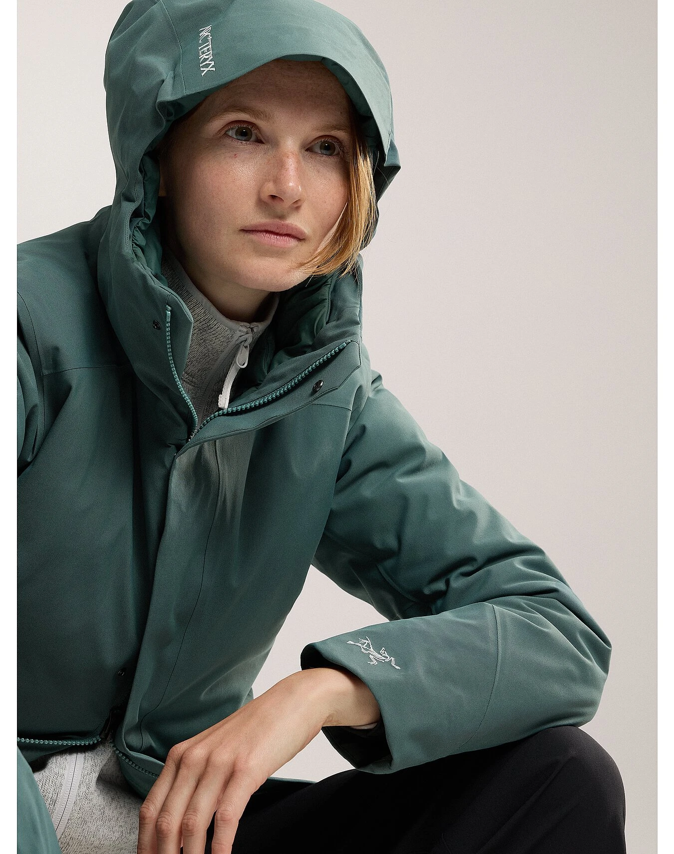 商品Arc'teryx|Arc'teryx 女士户外冲锋衣 X000006443BOXCAR 绿色,价格¥3710,第6张图片详细描述