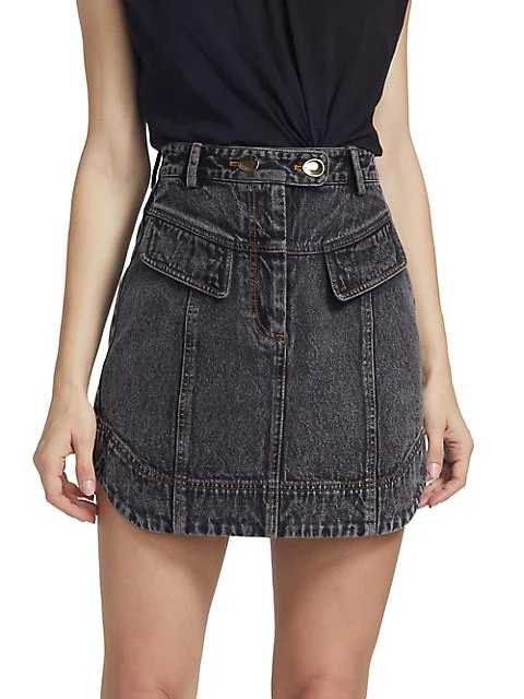 商品Acler|Ledgebrook Denim Mini Skirt,价格¥1216,第3张图片详细描述