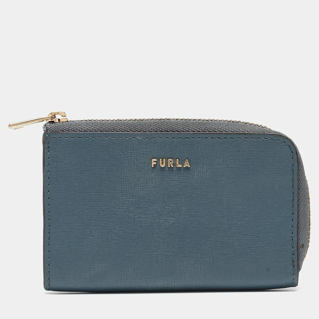 商品[二手商品] Furla|Furla Blue Leather Babylon Zip Around Key Case,价格¥868,第1张图片