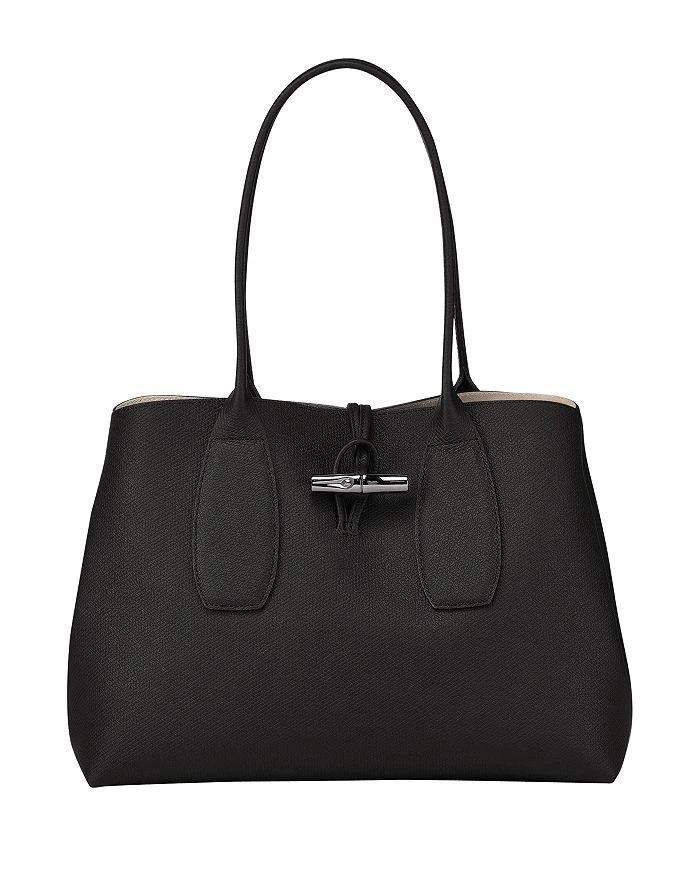 商品Longchamp|Roseau Large Leather Shoulder Tote,价格¥4340,第3张图片详细描述