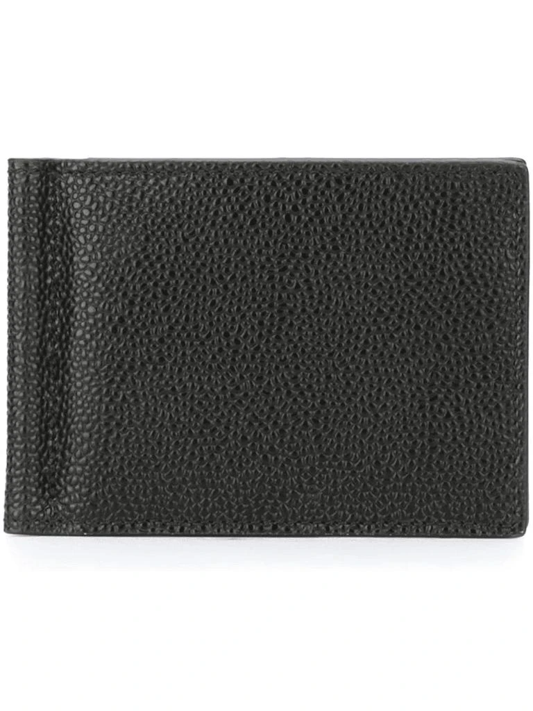 商品Thom Browne|THOM BROWN Money Clip Wallet In Black Pebble Grain,价格¥3767,第1张图片